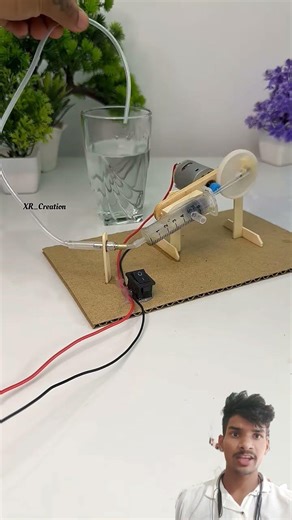 DIY Homemade air compressor with Dcmotor #dcgearmotor​ #airpump​ #aquarium​ #homemade​ #motor​ #shor