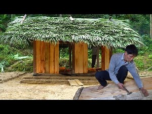 Building a Complete Wooden Cabin House | Roof and Wall Construction Step by Step