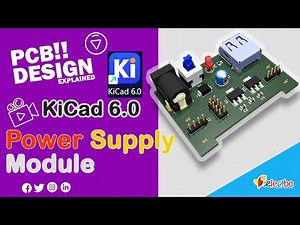 How to make a breadboard Power supply module with Kicad 6 | 3.3V and 5V | Simple PCB Projects free