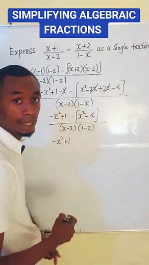 simplifying algebraic fractions #fyp #fypviral #followers #MATHS