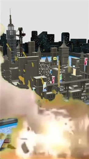 City Explodes in gorilla tag! #gorillatag #vr #gtag