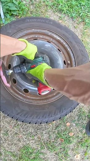 🛞 Restoring steel wheels ( almost 17 years old ) - buildup rust removal #12 🛞