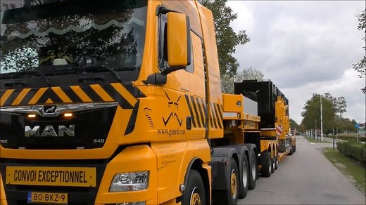 MAN TGX 8x4 41.640 - remorque Broshuis | Convoi Exceptionnel France