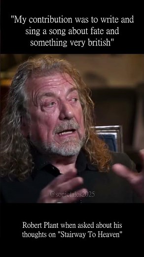 Robert Plant's Honest Thoughts on Stairway to Heaven 🤯 The Song That Defined Led Zeppelin 🎸 #shorts