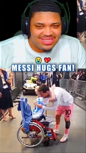 Messi Signs Jersey Then HUGS Disabled Fan 😭💖