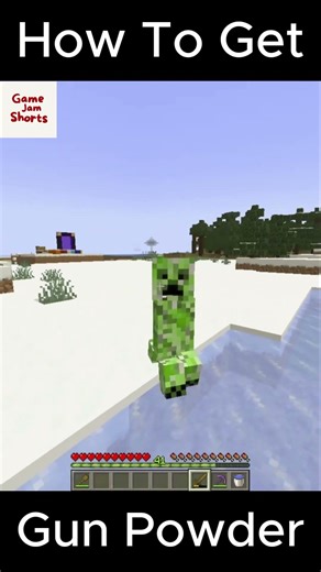 How To Get Gun Powder #minecraft #shorts