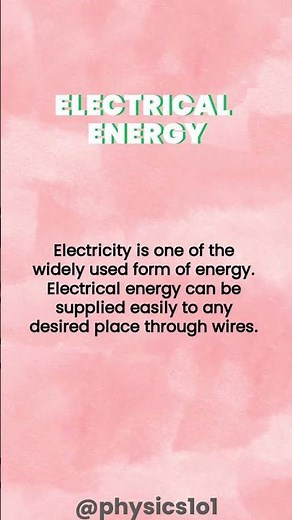 What is Electrical Energy - explained | Learn Physics
