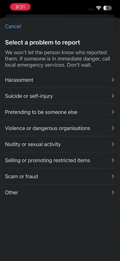 How to report a chat on facebook messenger #shorts #viral