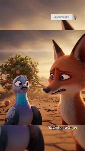कबूतर और लोमड़ी🔥🕊️ #shorts #aivideo #trending #animation