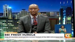 BBI fresh hurdle: BBI referendum could face further delays over variances in the Bill. Only 12 counties received the correct format of the BBI referendum Bill. Joint Legal Affairs Committee at crossroads on harmonizing the bills #NewsNight | Citizen TV Kenya