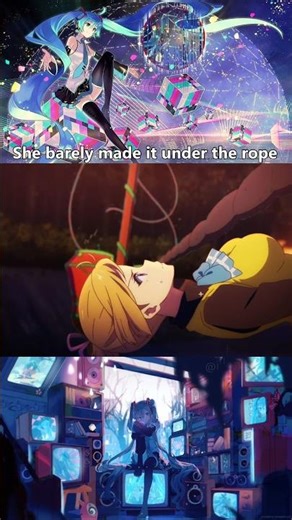 She barely made it under the rope 🤧 || #anime #animeedit