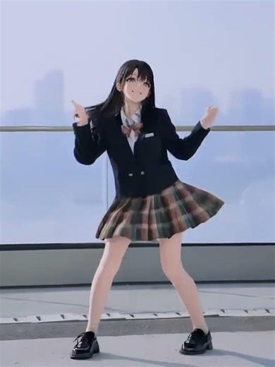 Kawaii Girl Dancing [Code: Warp Fusion, Stable Diffusion, Hugging Face]