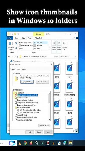 Fix Thumbnails Not Showing in Windows 10/11 | File Explorer | Hide Thumbnails to Speed Up Folders