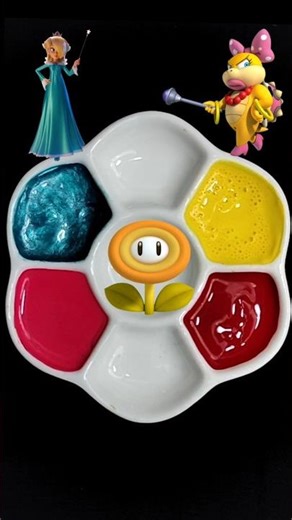 super Mario Color mixing |Guess the mixed color #satisfying #supermario #colors #mario #shortsfeed