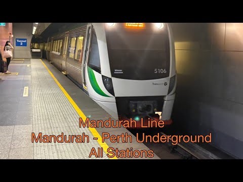 Journey: Mandurah - Perth Underground All Stations (B Series)