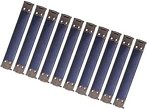 10Pcs Dark Green Metal Internal Flex Frames DIY Spring Clips Handbag Hinges for Coin Purse Clasp Bag Accessories for Sewing Craft and Handbag Making