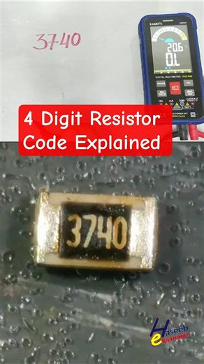 3740 SMD Code Resistor Explained | 374Ω Precision Resistor #Shorts