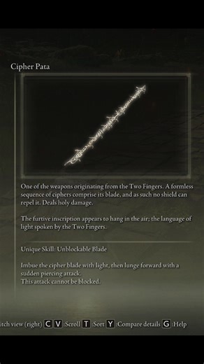 Cipher Pata Showcase in Elden Ring