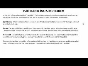Data Classification - Part 1