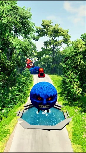 🚗 Moon Car Survives the Deadliest Crash!