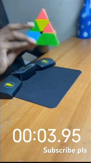 Pyraminx solving 09.07 # #cubing #rubikscube