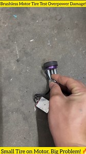 29K views · 170 reactions | "Testing a brushless motor with a small tire, but the extra power is burning out the wires! ⚡" #TechExperiment ⚡ #DIYProject  #MotorTest  #BrushlessMotor  #PowerTest ⚡ #EngineeringFun ️ | Bangla Electrical project | Facebook