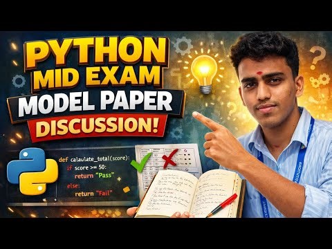 Python🐍 Mid Exams? Why Fear When This Video Is Here!💥