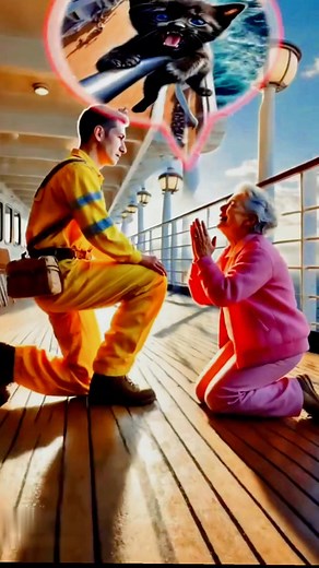 A cat fell off the ship and then went away. #foryouシ #vairal CAT #up #kitten #cute #emotionalcatstory | Ariful motivational video creator.