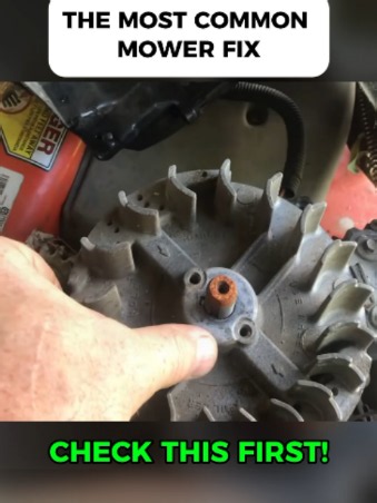 (common￼ fix) lawnmower that HIT ROCK or stump (repair shear pin). #LawnCare #LawnMower #ToolReview #GardeningTools #EasyDIY #HowTo #foryoupage❤️❤️ #trendingvideos #viral