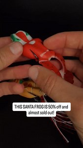🐸🎄This is the last color of the Christmas edition frogs that didn’t sell out yet.. but that will change pretty quickly! Make sure to head to americanbaitworks.com to get them before they are gone! | Scum Frog