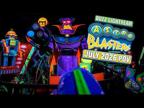 Buzz Lightyear Astro Blasters Full Ride POV | Disneyland July 2026