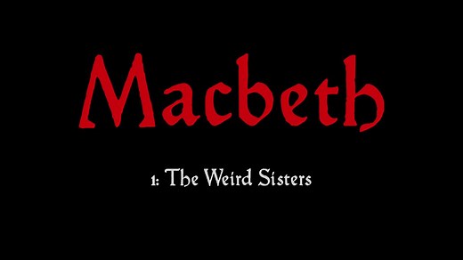 Macbeth. 1: The Weird Sisters
