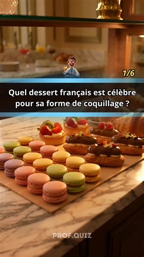 Quiz Cuisine Française : Es-tu un vrai gastronome ? 🇫🇷🍽️ Fromages, plats emblématiques, pâtisseries, spécialités régionales… La cuisine française est un trésor de saveurs et de traditions ! Mais la connais-tu vraiment ? 6 questions pour mettre ta culture culinaire à l'épreuve. Prêt à passer à table ? 😏 #Quiz #CuisineFrançaise #Gastronomie #France #CultureGénérale #ProfQuiz #Foodie