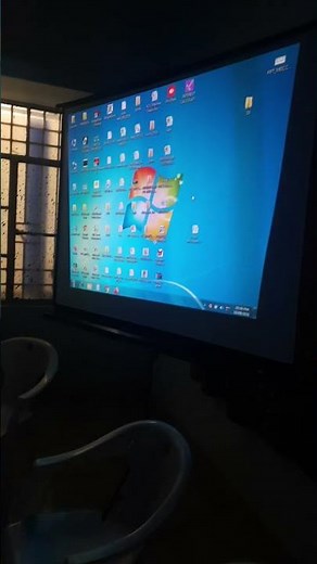 How to setup projector with laptop #shrots