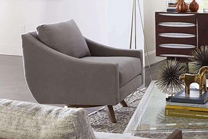 Marla Contemporary Modern Swivel Chair - Club Furniture