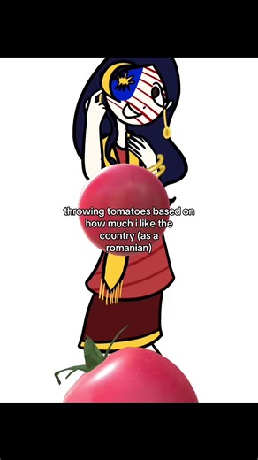 CountryHumans Art: Romania Throws Tomatoes