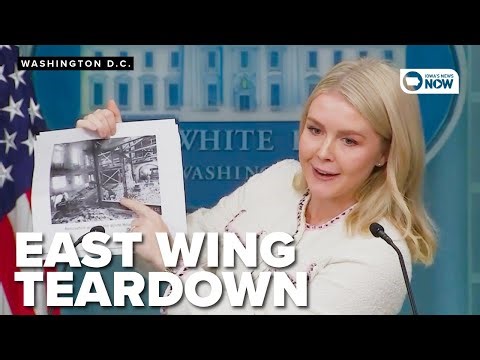 Leavitt addresses East Wing demolition of the White House for ballroom, bunker