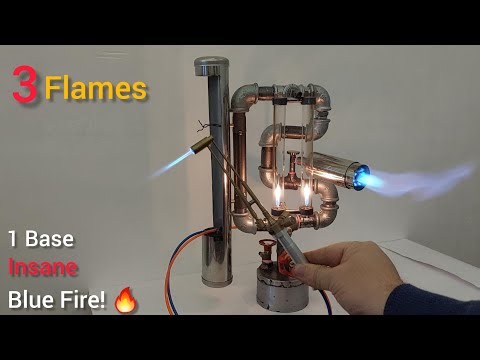 3-in-1 Jet Torch – Insane Blue Flame Setup! 🔥