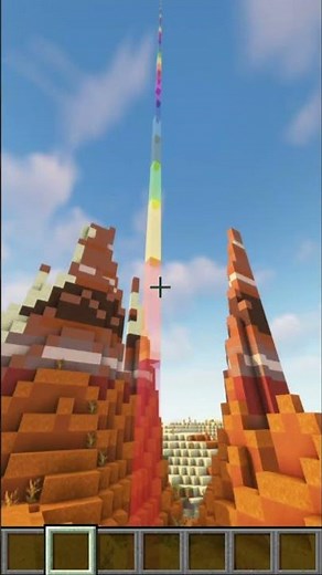 How to Make a Rainbow Beacon in Minecraft 🎨 #shorts