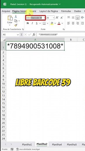 FIND OUT NOW: how to create barcodes quickly and easily in Excel without installing anything! #excel
