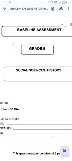 Grade 9 History Social Sciences Term 1 Test Practice #grade9 #socialscience #geography #history #test