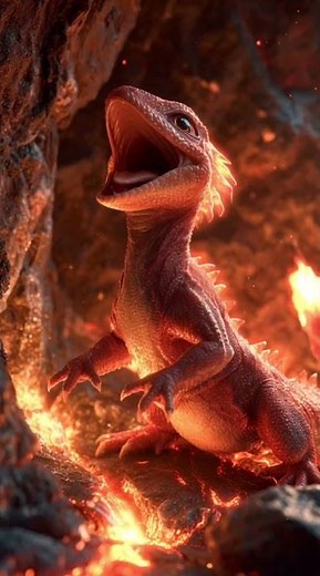 Real-life Charizard looks way too real 😳🔥#pokemon #shorts #cute