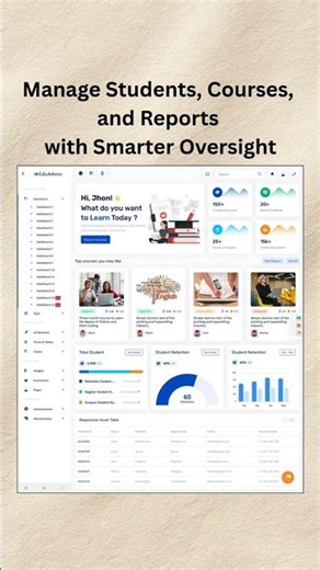 Advanced LMS Admin Dashboard for Course Management, Progress Tracking & Insights