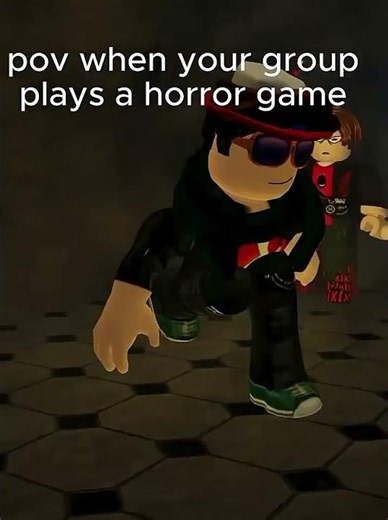horror game with group #relatable #funny #roblox #robloxanimation #trending