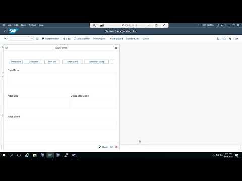 SAP Background Job Processing SM36