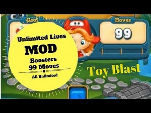 Toy Blast MOD | 99 Moves | Unlimited Lives | Boosters | All Unlimited | Latest version