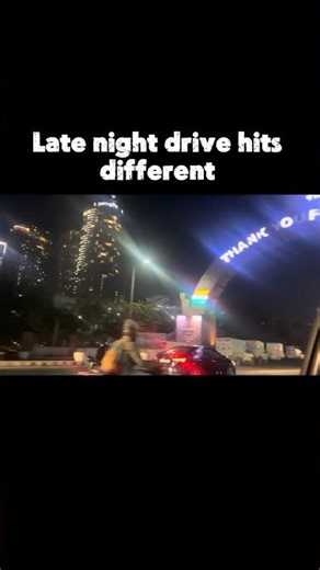 Late night drive hits different #lifeisbutadream #vlog
