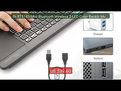 Rii RT518S Mini Bluetooth Wireless 2-LED Color Backlit Multimedia ... — Best Deal 2026 | Shop Now!