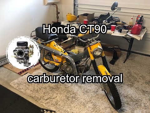 How to remove the carburetor on a 1966-1979 Honda CT90