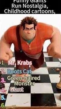 Funny Giants Run Nostalgia, Childhood cartoons,